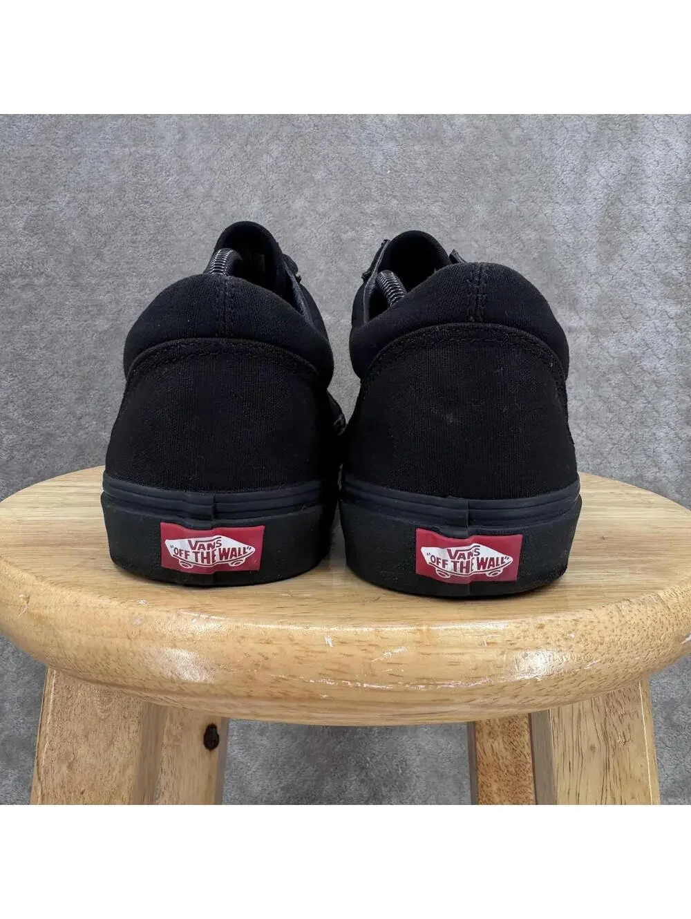 Vans Old Skool Shoes Mens Size 11.5 Black Canvas Low Top Skate Sneakers Casual - Picture 11 of 12